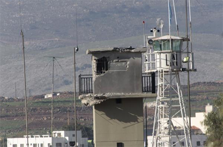 la torre donde impactó el obús israelí que mató al cabo español